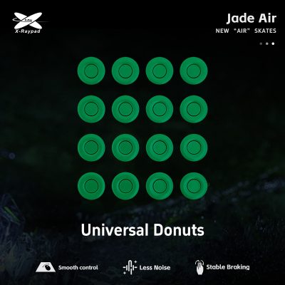 X-Raypad Jade Air Mouse Skates D9.5mm Universal Donuts - Quiet and Speed