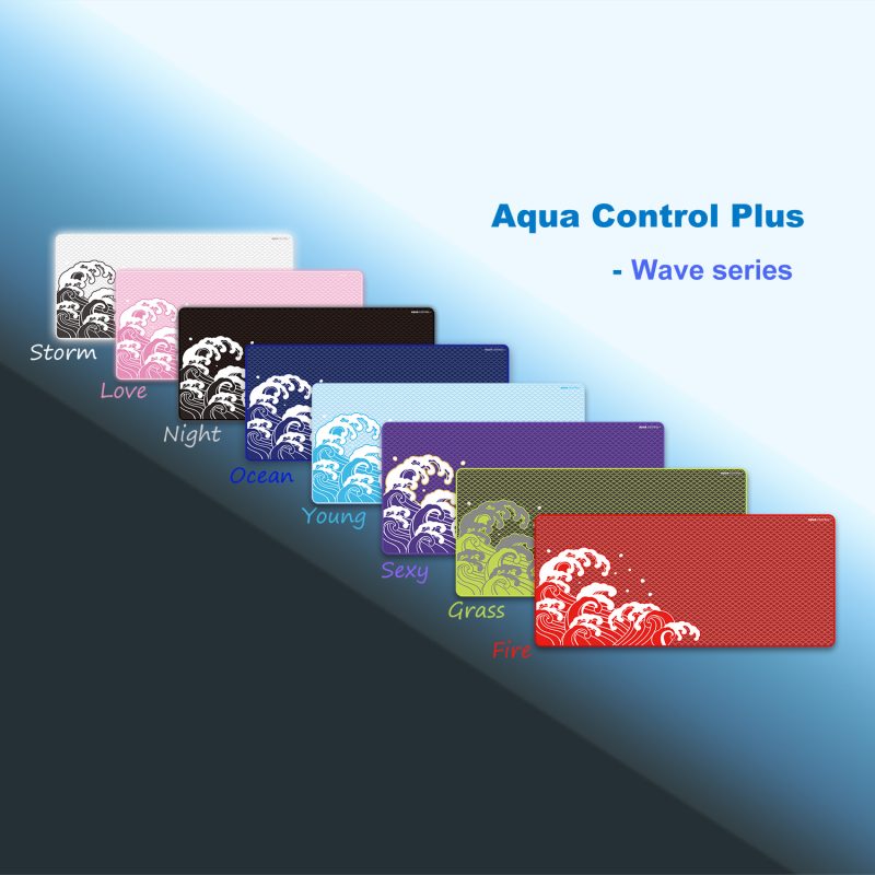 Plus Control Pad X-Raypad Aqua Control Plus Gaming Mouse Pads – Wave Series – X-raypad US