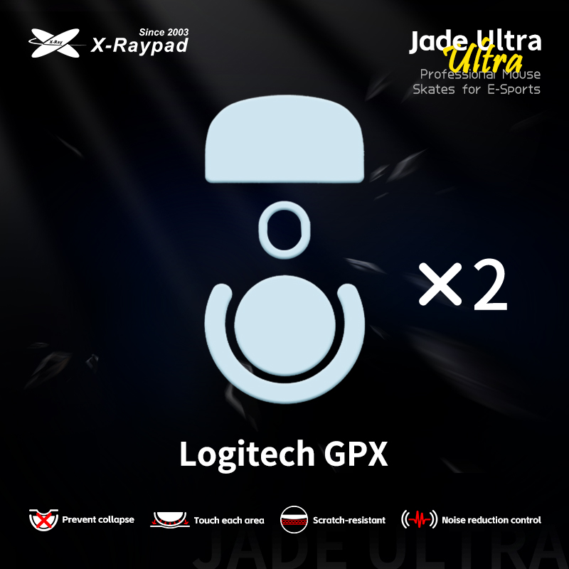 X-Raypad Jade Masterful Ultra Mouse Skates for Logitech G Pro X Superlight