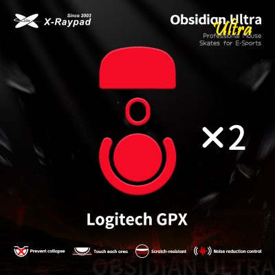 X-Raypad Obsidian Masterful Ultra Mouse Skates for Logitech G Pro X Superlight