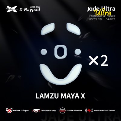 X-Raypad Jade Masterful Ultra Mouse Skates for LAMZU MAYA X
