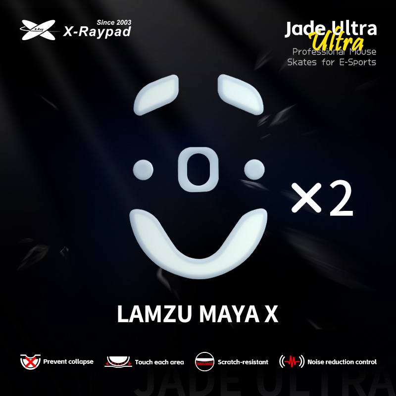 X-Raypad Jade Masterful Ultra Mouse Skates for LAMZU MAYA X – X