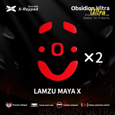 X-Raypad Obsidian Masterful Ultra Mouse Skates for LAMZU MAYA X