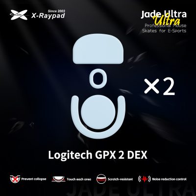 X-Raypad Jade Masterful Ultra Mouse Skates for Logitech PRO X SUPERLIGHT 2 DEX