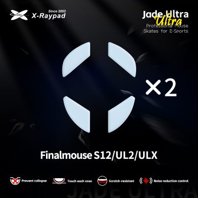 X-Raypad Jade Masterful Ultra Mouse Skates for Finalmouse S12/UL2/ULX