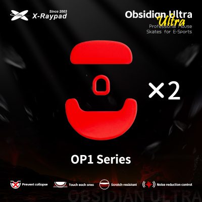X-Raypad Obsidian Masterful Ultra Mouse Skates for Endgame Gear OP1 series