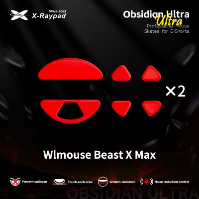 X-Raypad Obsidian Masterful Ultra Mouse Skates for WLMOUSE Beast X Max
