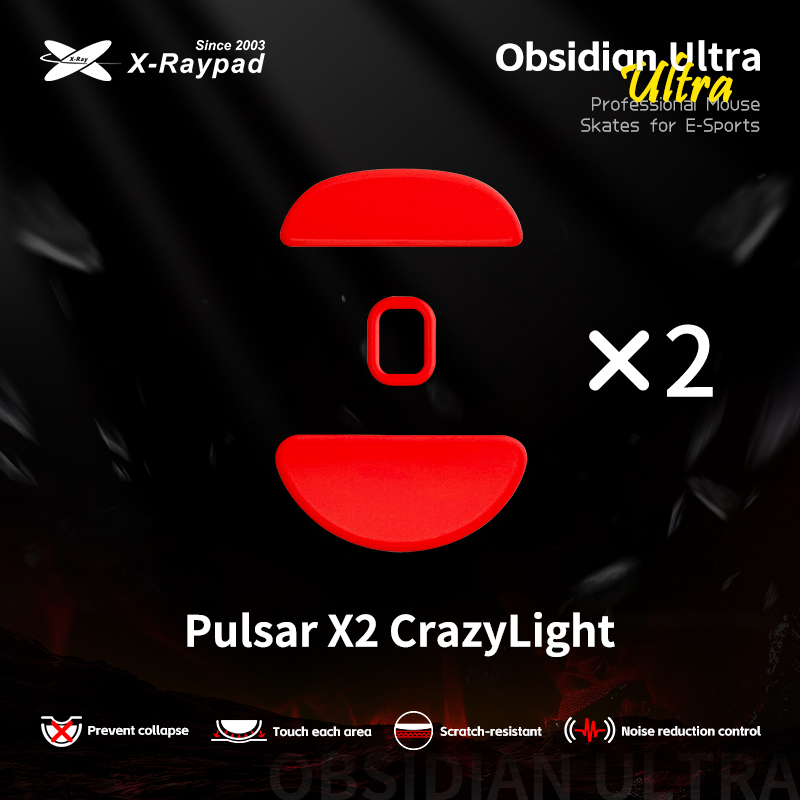 X-Raypad Obsidian Masterful Ultra Mouse Skates for Pulsar X2