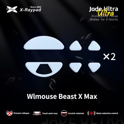 X-Raypad Jade Masterful Ultra Mouse Skates for WLMOUSE Beast X Max