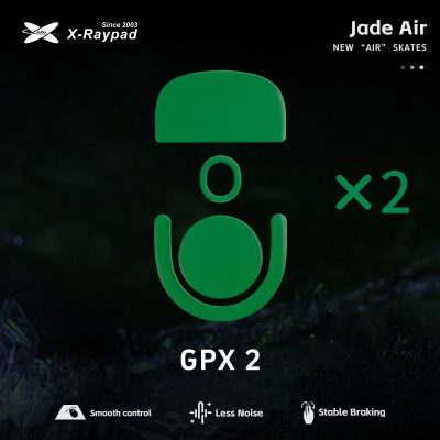 X-Raypad Jade Air Mouse Skates for Logitech G PRO X SUPERLIGHT 2/ X2 SUPERSTRIKE - Quiet and Speed