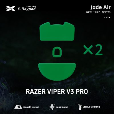 X-Raypad Jade Air Mouse Skates for Razer Viper V3 Pro - Quiet and Speed