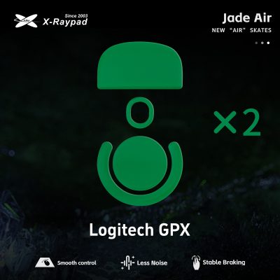 X-Raypad Jade Air Mouse Skates for Logitech PRO X SUPERLIGHT - Quiet and Speed
