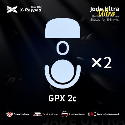 X-Raypad Jade Ultra Masterful Mouse Skates for Logitech PRO X SUPERLIGHT 2C