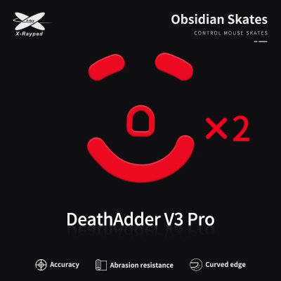 X-Raypad Obsidian Control Skates For Deathadder V3 PRO