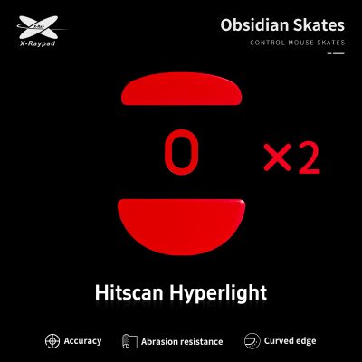 X-Raypad Obsidian Control Skates for Hitscan Hyperlight Wireless Gaming Mouse
