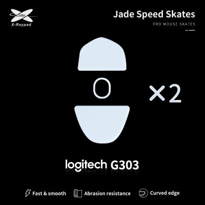 X-Raypad Jade Speed Mouse Skates for Logitech G303 Shroud Edition Wireless