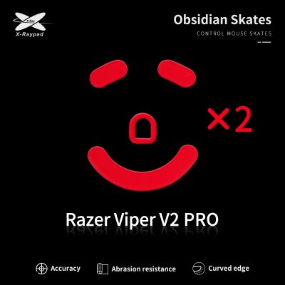 X-Raypad Obsidian Control skates for Razer Viper V2 PRO