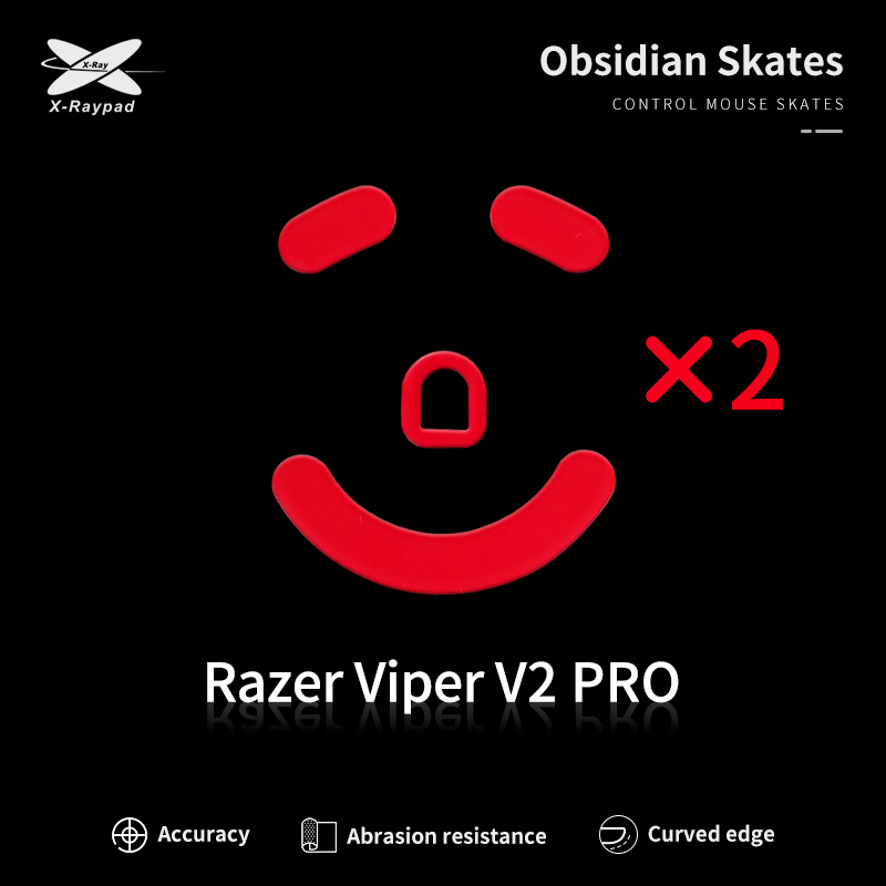 X-Raypad Obsidian Control skates for Razer Viper V2 PRO