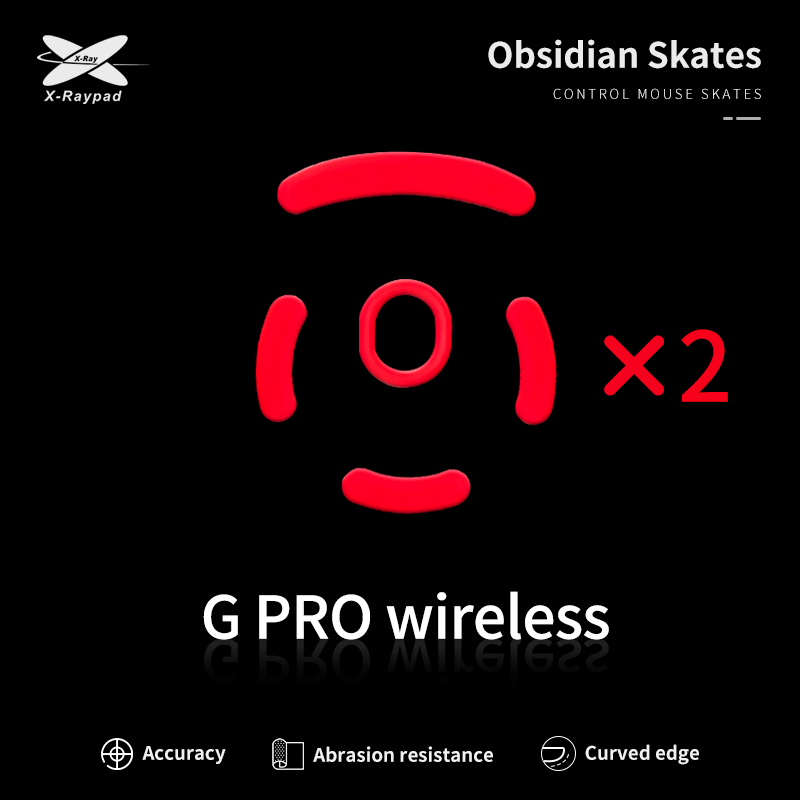 X-Raypad Obsidian Control Skates For G Pro Wireless