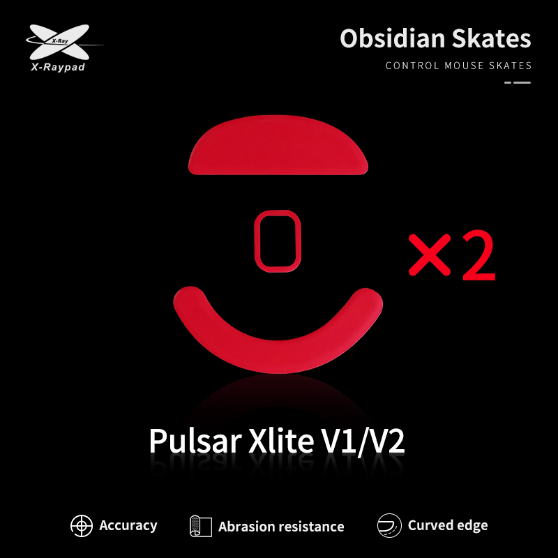 X-Raypad Obsidian Control Skates for Pulsar Xlite Mouse Series