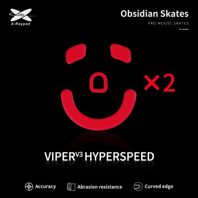 X-Raypad Obsidian Control Skates For Razer Viper V3 HyperSpeed