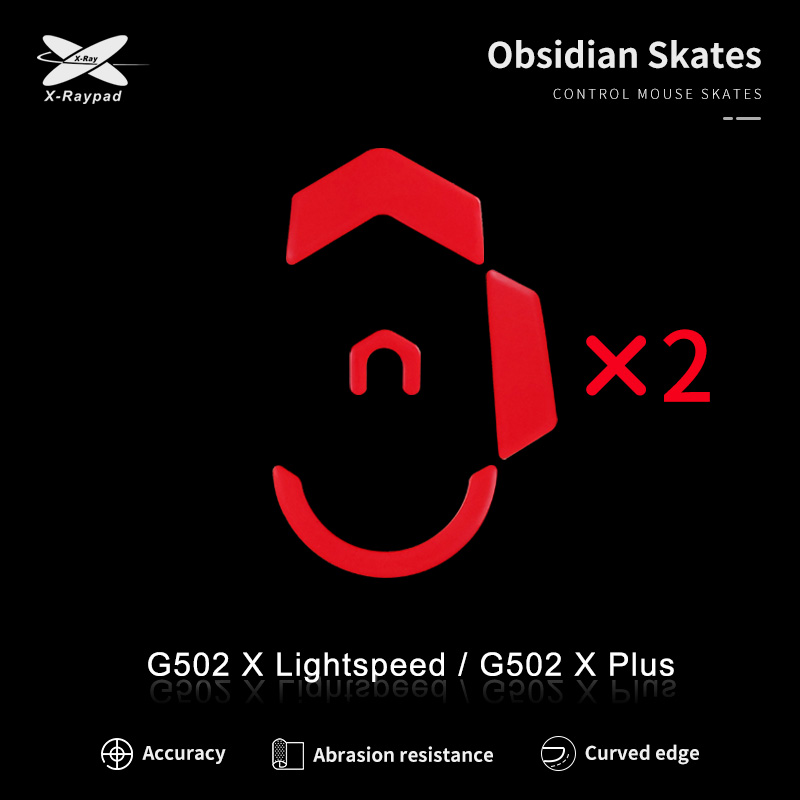 X-Raypad Obsidian Control mouse skates for G502 X Lightspeed / G502 X Plus