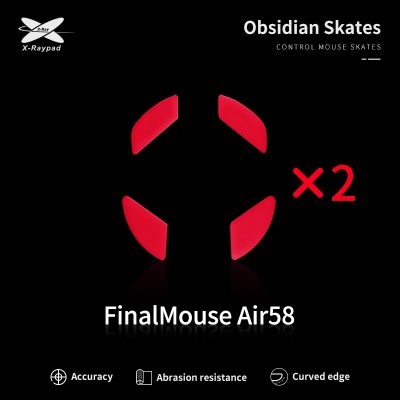 X-Raypad Obsidian Control skates for finalmouse air58 ninja