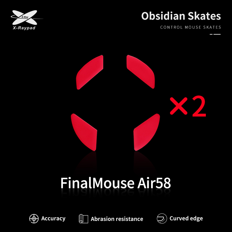 X-Raypad Obsidian Control skates for finalmouse air58 ninja